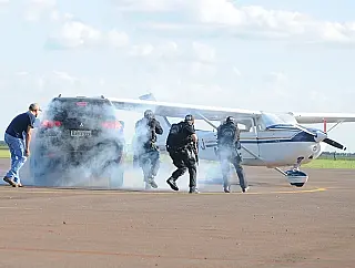 Simulações de situação de risco movimentam aeroporto de Dourados
