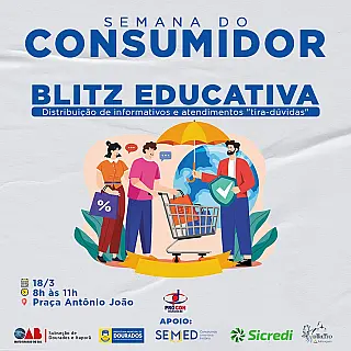 Procon realiza blitz educativa na Praça Antônio João neste sábado