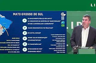 Governador destaca potenciais e crescimento para empresários, executivos e líderes mundiais