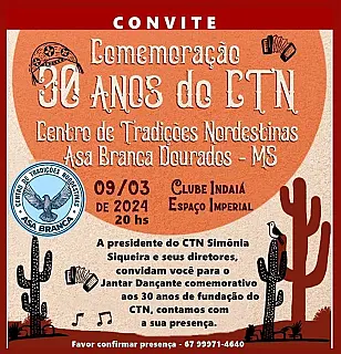 CTN comemora 30 anos de fundação com jantar dançante