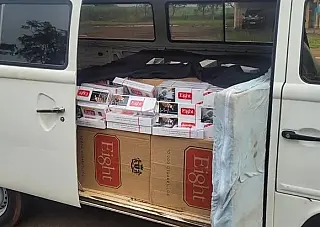 PRF apreende carga com 11 mil maços de cigarros