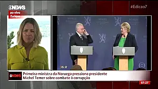 Primeira-ministra da Noruega pressiona Temer sobre combate à corrupção