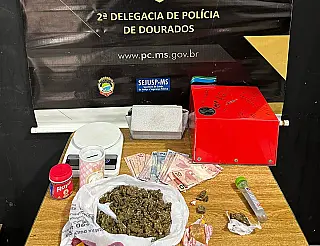 Casal de traficantes é preso pela Polícia Civil em Dourados
