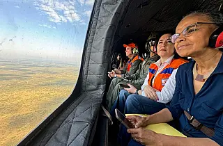 Aeronave com 12 mil litros será usada no Pantanal pela primeira vez