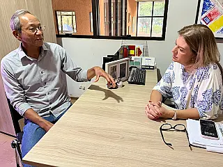 Elias Ishy visita secretária e defende política municipal do setor