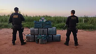 Polícia apreende 525 quilos de pasta base enterrada em fazenda