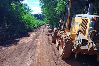 Prefeitura recupera 30 km de ruas e estradas da Aldeia Bororó