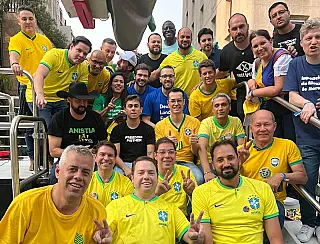 Rodolfo Nogueira participa de ato pela democracia