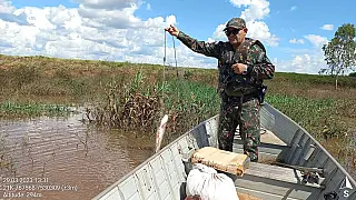 Fiscalização ambiental apreende petrechos ilegais de pesca no rio Dourados