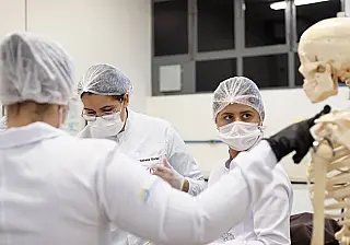 Alunos associam teoria e prática na Anatomia da Unigran
