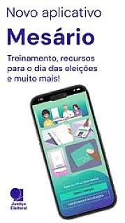 Aplicativo "Mesário 2024" já pode ser baixado nas lojas virtuais