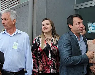 Vereadora Daniela recepciona ministro interino da Agricultura