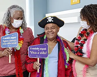 Paciente comemora sucesso de transplante