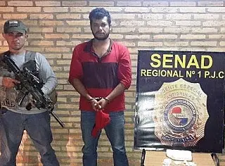 Brasileiro é preso no centro de Pedro Juan com quase 1kg de cocaína