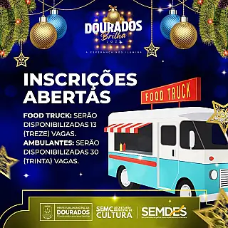 Prefeitura abre inscrições para ambulantes e food trucks