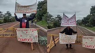 Indígenas bloqueiam trechos de rodovias em manifestações contra mudança no marco temporal