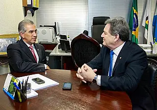 Moka garante mais recursos para Reinaldo ampliar saneamento em MS