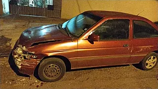 Mulher embriagada é presa após bater em carro estacionado