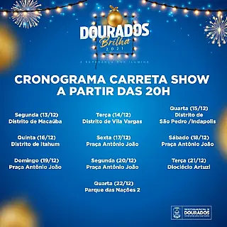 Dourados Brilha define atrativos com carreta