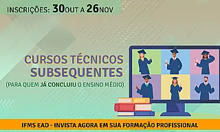 IFMS abre 1348 vagas em cursos técnicos à distância