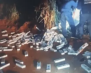 Após perseguição, PM apreende carregamento de cigarros