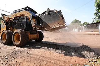 Prefeitura aproveita pausa de chuvas para retomar serviços