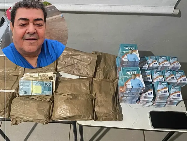 Ex-vereador é preso com santinhos de deputado e R$ 130 mil